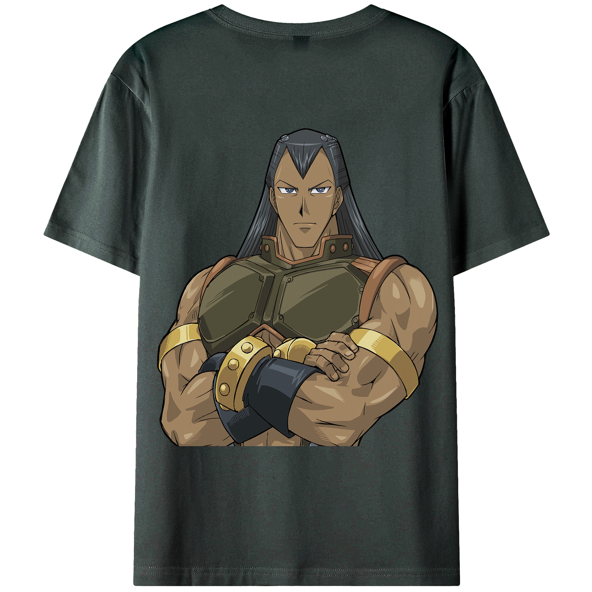（画像用） 遊☆戯☆王 Yu-Gi-Oh! 綿100％ メンズ半袖Tシャツ（バックプリント） 通気性